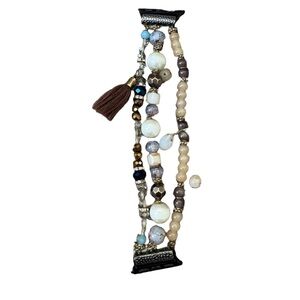 Boho Beaded Apple Watch Band with Tassels